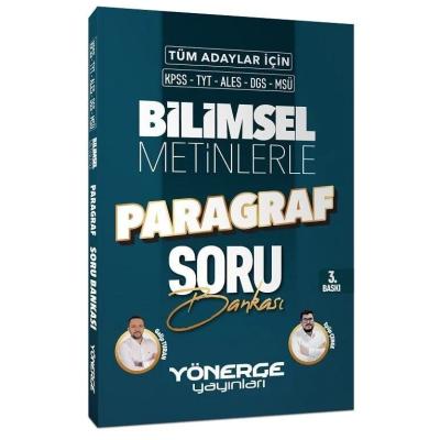 Yönerge Yayınları KPSS TYT ALES DGS MSÜ Bilimsel Metinlerle Paragraf Soru Bankası - Galip Turan