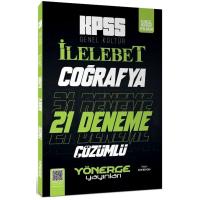 Yönerge Yayınları KPSS Coğrafya İlelebet 21 Deneme Dijital Çözümlü 