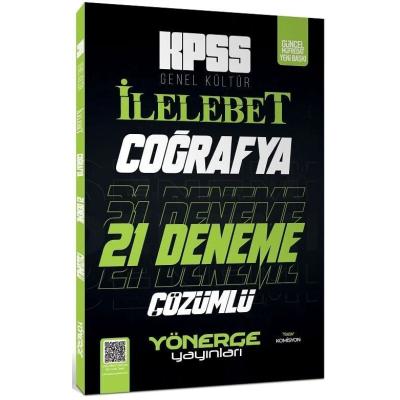 Yönerge Yayınları KPSS Coğrafya İlelebet 21 Deneme Dijital Çözümlü 