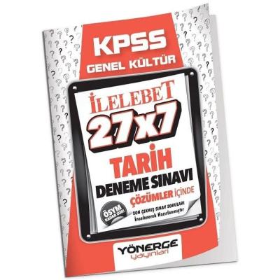 Yönerge Yayınları KPSS Tarih İLELEBET 27x7 Deneme Çözümlü