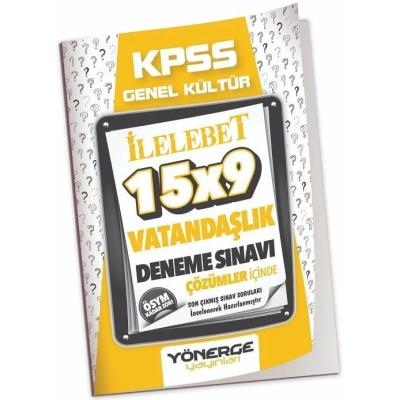 Yönerge Yayınları KPSS Vatandaşlık İLELEBET 15x9 Deneme Çözümlü