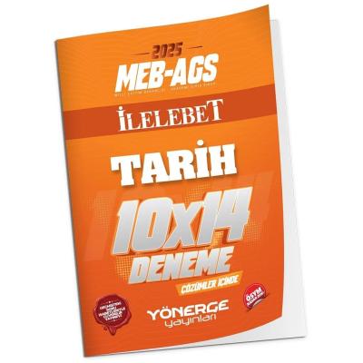 Yönerge Yayınları 2025 MEB-AGS Tarih İLELEBET 10x14 Deneme Çözümlü