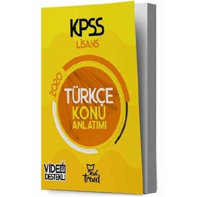 2020 KPSS Türkçe Konu Anlatımlı Yeni Trend Yayınları