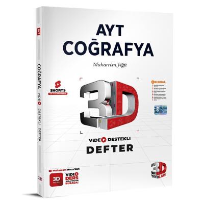 3D Yayınları AYT Coğrafya Video Destekli Defter