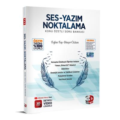 3D Yayınları Ses Yazım Noktalama Konu Özetli Soru Bankası