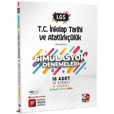3D Yayınları LGS 8. Sınıf T.C. İnkılap Tarihi ve Atatürkçülük Simülasyon 18 Deneme