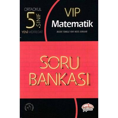 5. Sınıf VIP Matematik Soru Bankası Editör Yayınevi