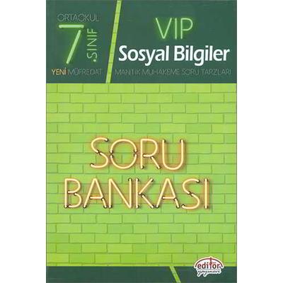 7. Sınıf VIP Sosyal Bilgiler Soru Bankası Editör Yayınevi 