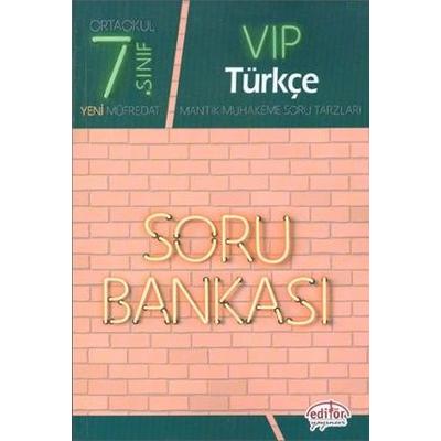 7. Sınıf VIP Türkçe Soru Bankası Editör Yayınevi