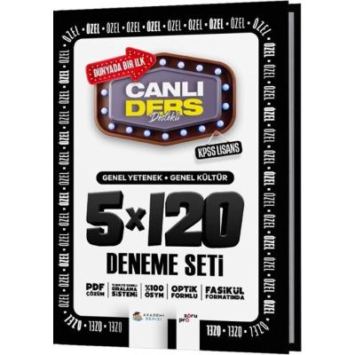 Akademi Denizi KPSS Lisans Genel Kültür Genel Yetenek 5 x 120 Deneme Seti