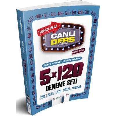 Akademi Denizi KPSS Lise Önlisans Genel Kültür Genel Yetenek 5 x 120 Deneme Seti