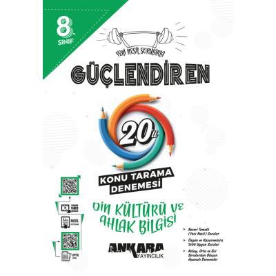 Ankara Yayıncılık LGS 8. Sınıf Güçlendiren Din Kültürü ve Ahlak Bilgisi 20'li Konu Tarama Denemesi