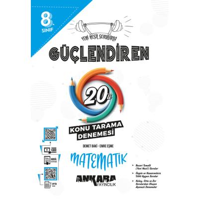 Ankara Yayıncılık LGS 8. Sınıf Güçlendiren Matematik 20 Konu Tarama Denemesi