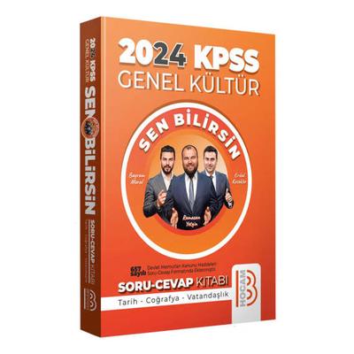 Benim Hocam Yayınları 2024 KPSS Genel Kültür Sen Bilirsin Tarih-Coğrafya-Vatandaşlık Soru Cevap Kitabı
