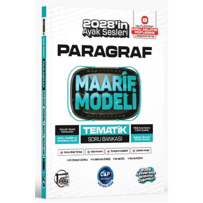 Çap Yayınları Üniversiteye Hazırlık Paragraf Ders Platosu Maarif Modeli Tematik Soru Bankası