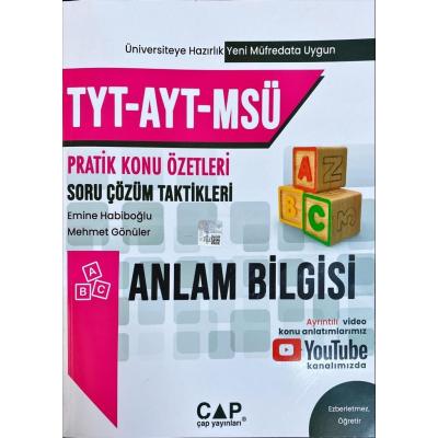 Çap Yayınları Tyt Ayt Kpss Ales Dgs Anlam Bilgisi Konu Anlatımlı Soru Bankası