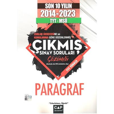 Çap Yayınları TYT MSÜ Paragraf Son 10 Yıl Çıkmış Sorular