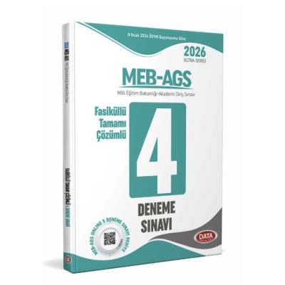 Data Yayınları 2026 AGS Fasiküllü Tamamı Çözümlü 4 Deneme Sınavı
