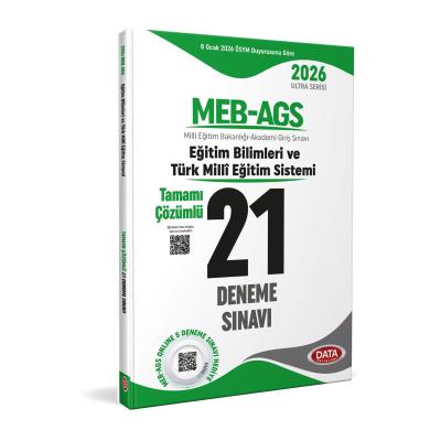 Data Yayınları 2026 AGS Eğitimin Temelleri ve Türk Milli Eğitim Sistemi Tamamı Çözümlü 21 Deneme Sınavı