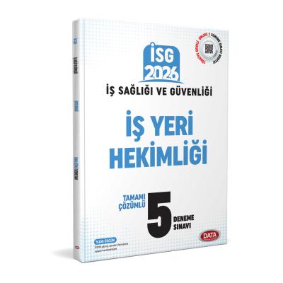 Data Yayınları 2026 İş Sağlığı Güvenliği (İSG) İş Yeri Hekimliği Tamamı Çözümlü 5 Deneme Sınavı