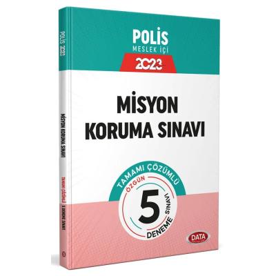 Data Yayınları 2023 Emniyet Genel Müdürlüğü Polis Misyon Koruma Sınavı Tamamı Çözümlü 5 Deneme Sınavı