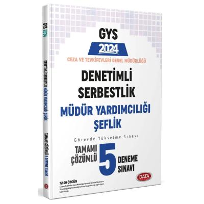 Data Yayınları 2025 Ceza ve Tevkifevleri Denetimli Serbestlik Müdür Yardımcılığı ve Şeflik GYS Tamamı Çözümlü 5 Deneme Sınavı