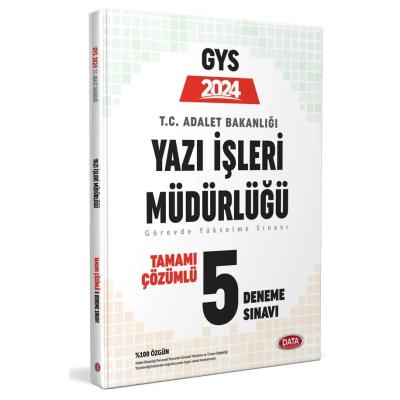 Data Yayınları 2025 GYS Adalet Bakanlığı Yazı İşleri Müdürlüğü Çözümlü 5 Deneme Sınavı