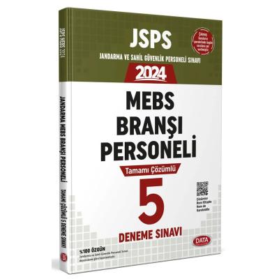 Data Yayınları 2024 JSPS Jandarma ve Sahil Güvenlik MEBS Branşı Personeli Sınavı Tamamı Çözümlü 5 Deneme Sınavı