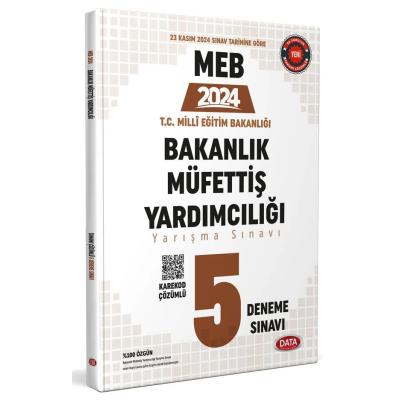 Data Yayınları 2025 MEB Bakanlık Müfettiş Yardımcılığı 5 Deneme Sınavı - Karekod Çözümlü