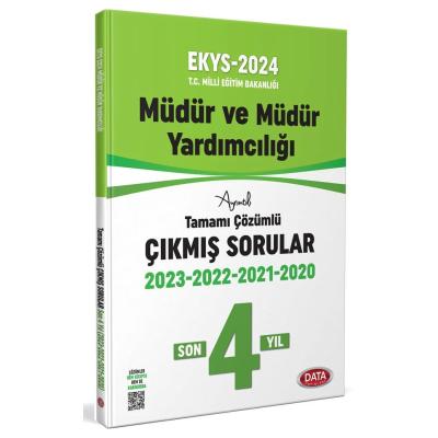 Data Yayınları 2024 MEB EKYS Müdür ve Müdür Yardımcılığı 4 Yıl Çıkmış Sorular ve Çözümleri