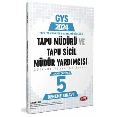 Data Yayınları 2025 Tapu Müdürü - Tapu Sicil Müdür Yardımcısı GYS Tamamı Çözümlü 5 Deneme Sınavı