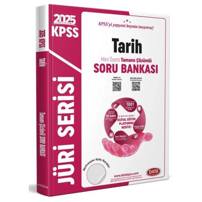 Data Yayınları 2026 KPSS Jüri Serisi Tarih Mini Özetli Tamamı Çözümlü Soru Bankası + Dijital Eğitim Platformu Hediye