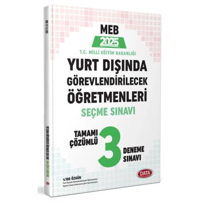 Data Yayınları 2025 MEB Yurt Dışında Görevlendirilecek Öğretmenleri Seçme Sınavı Tamamı Çözümlü 3 Deneme