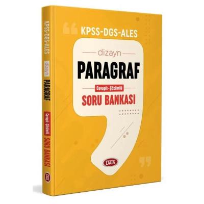 Data Yayınları Kpss Ales Dgs Dizayn Yeni Nesil Sorularla Paragraf Soru Bankası (Cevaplı Çözümlü)