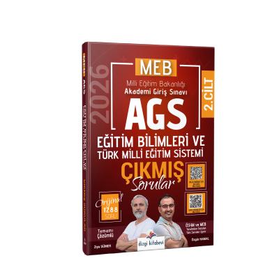Dizgi Kitap 2026 MEB AGS Tamamı Video Çözümlü Eğitim Bilimleri ve Türk Milli Eğitim Sistemi Çıkmış Sorular 2. Cilt Ziya Sümer Özgür Hamal