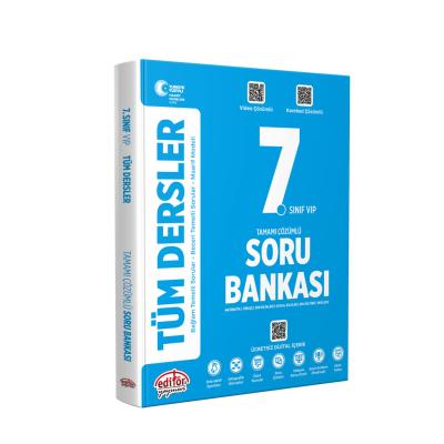 Editör Yayınları 7. Sınıf VIP Tüm Dersler Soru Bankası