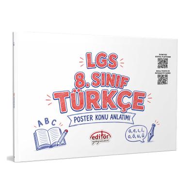 Editör Yayınları LGS 8. Sınıf Türkçe Poster Konu Anlatımlı
