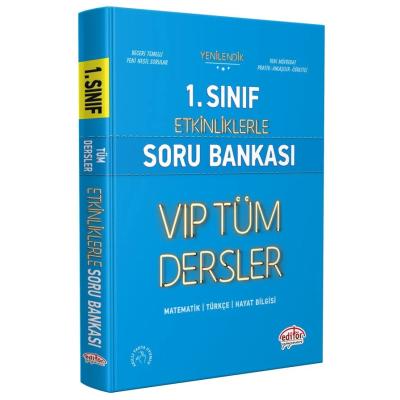Editör Yayınları 1. Sınıf VIP Etkinliklerle Tüm Dersler Soru Bankası