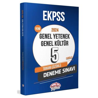 Editör Yayınları 2024 E-KPSS Tamamı Çözümlü 5 Deneme Sınavı