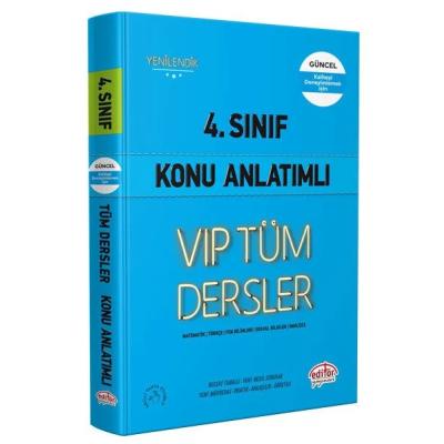 Editör Yayınları 4. Sınıf VIP Tüm Dersler Konu Anlatımlı Mavi Kitap