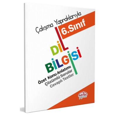 Editör Yayınları 6. Sınıf Dil Bilgisi