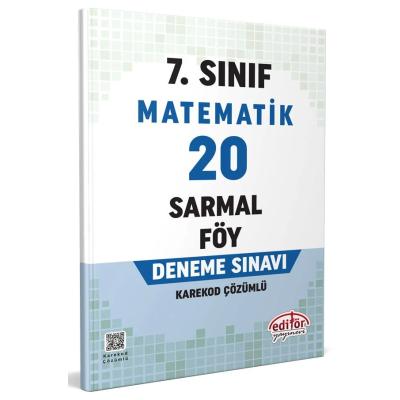 Editör Yayınları 7. Sınıf Matematik 20 Sarmal Föy Deneme Sınavı