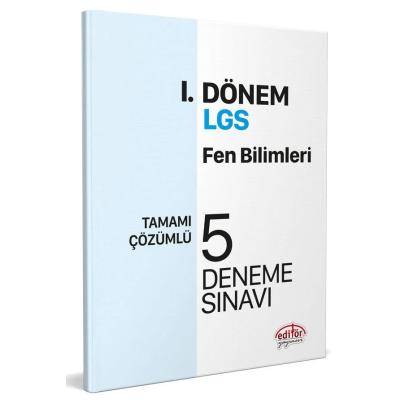 Editör Yayınları Lgs 8. Sınıf I. Dönem Fen Bilimleri Çözümlü 5 Deneme Sınavı