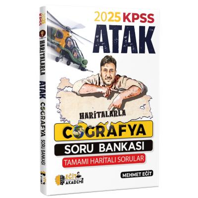 Eğit Akademi Mehmet Eğit 2026 MEB AGS KPSS Haritalarla Atak Coğrafya Soru Bankası