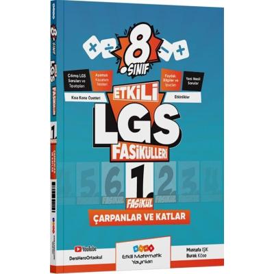 Etkili Matematik Yayınları LGS 8. Sınıf Etkili LGS Fasikülleri Çarpan ve Katlar 1
