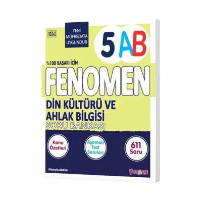 Fenomen Okul Yayınları 5. Sınıf Din Kültürü Ve Ahlak Bilgisi A-B Soru Bankası
