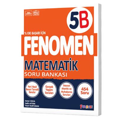 Fenomen Okul Yayınları  5. Sınıf Matematik B Soru Bankası