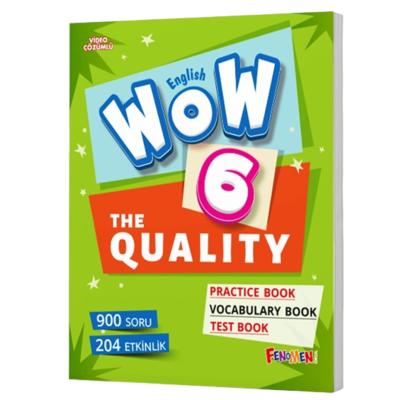 Fenomen Okul Yayınları 6. Sınıf WOW English 6 The Quality + Practice Book + Vocabulary Book + Test Book