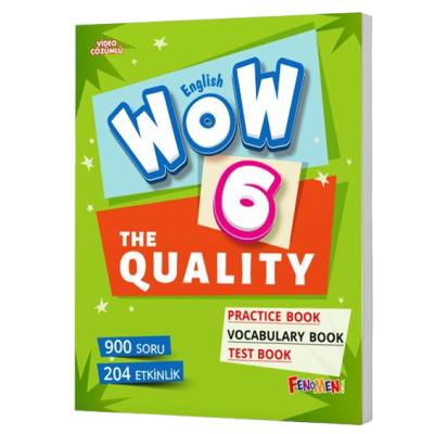 Fenomen Okul Yayınları 6. Sınıf Wow English 6 The Quality + Practice Book + Vocabulary Book + Test Book