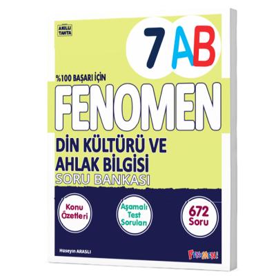 Fenomen Okul Yayınları 7. Sınıf Din Kültürü ve Ahlak Bilgisi A-B Soru Bankası